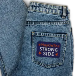 Embroidered patch Play On The Strong Side