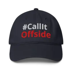Low-profile baseball cap: Call It Offside